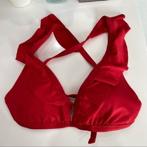 Red bikini top